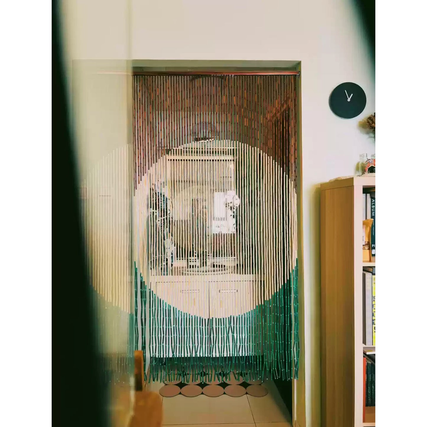Customizable Bamboo Bead Curtain Personalized Room Divider & Wall Décor