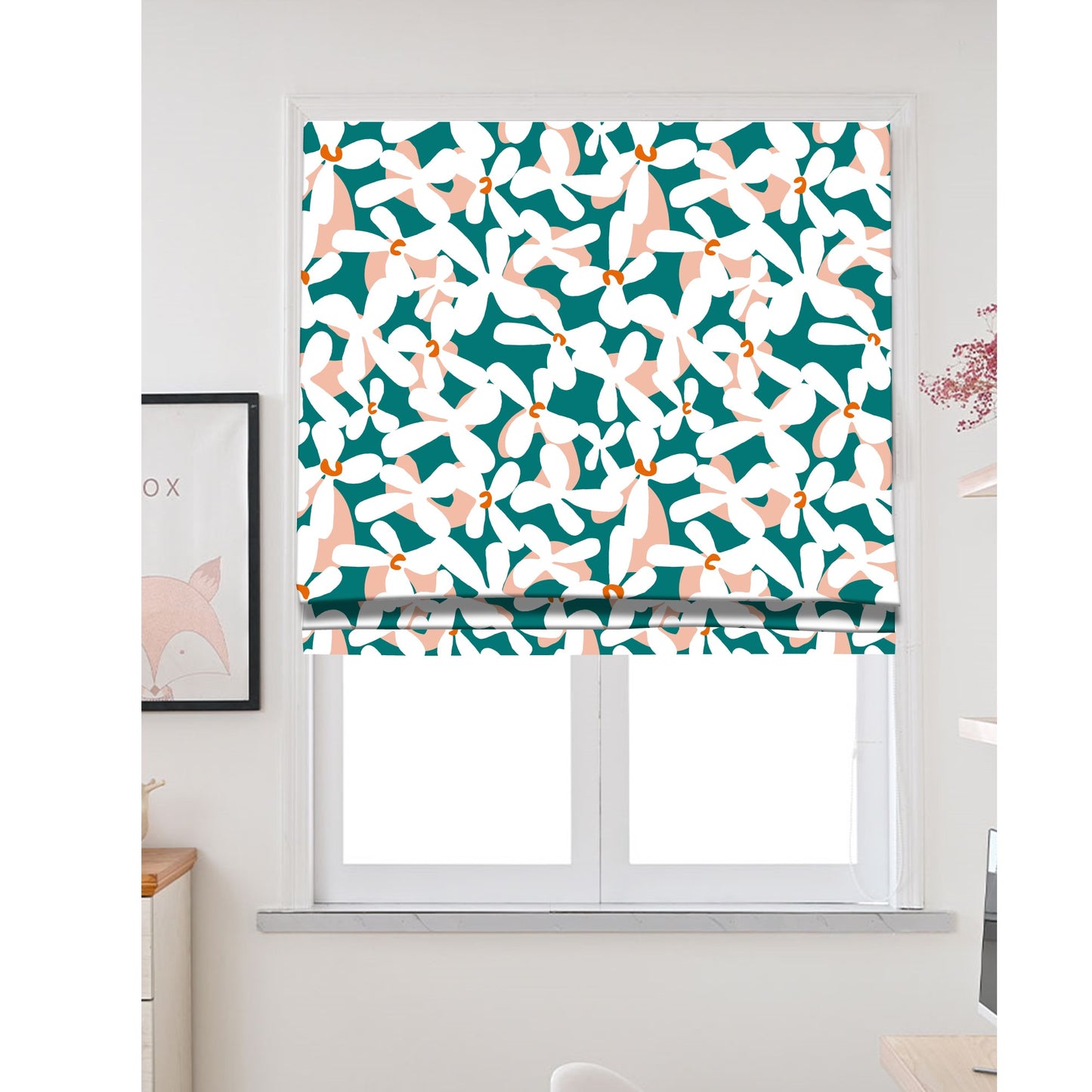Botanical Garden Spring Vibes Window Roman Shade