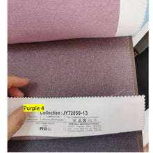 Load image into Gallery viewer, Purple Linen Ribbon Bows Valance Window Roman Shade

