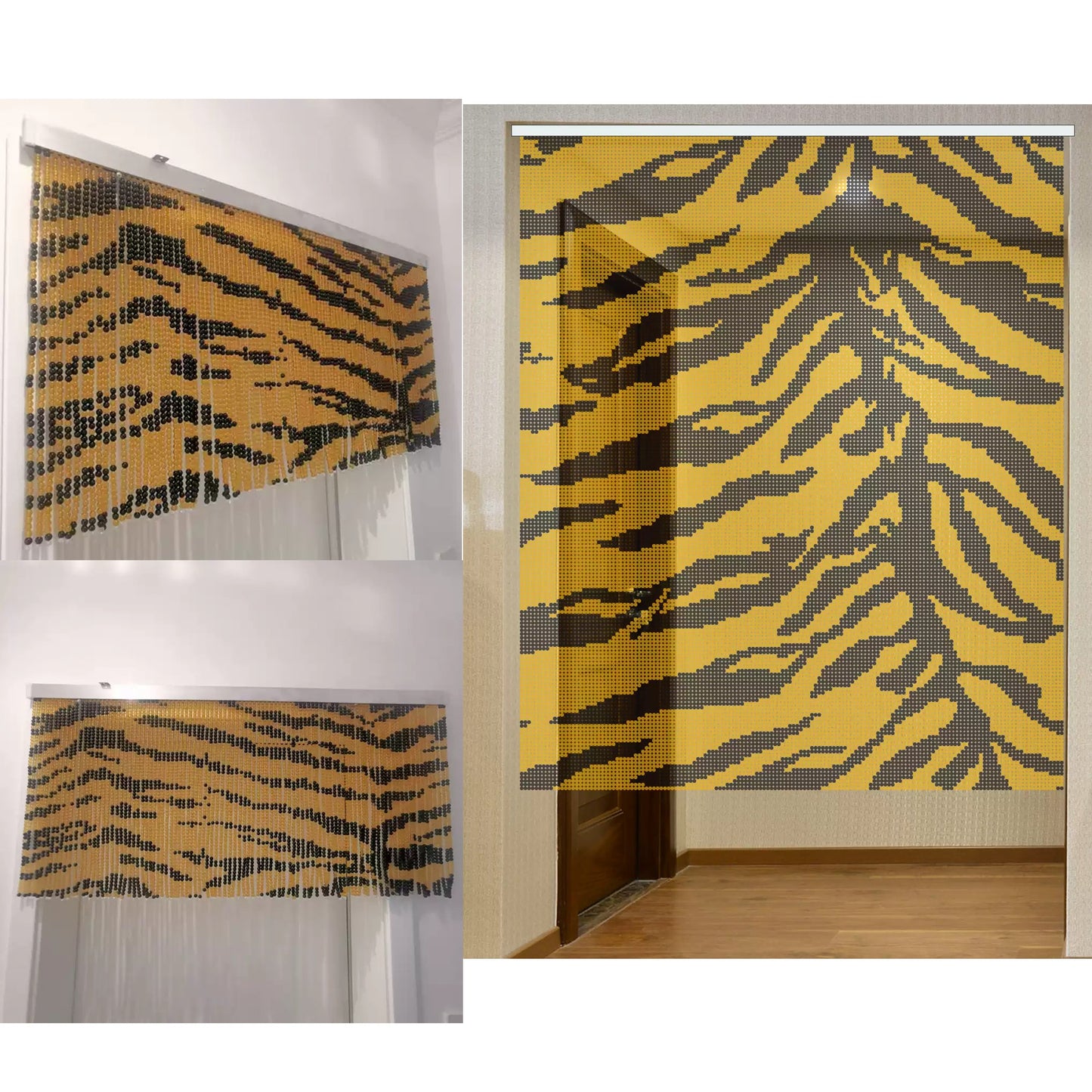 Custom Design Handcrafted Pixel Art Plastic Acrylic Bead Curtain