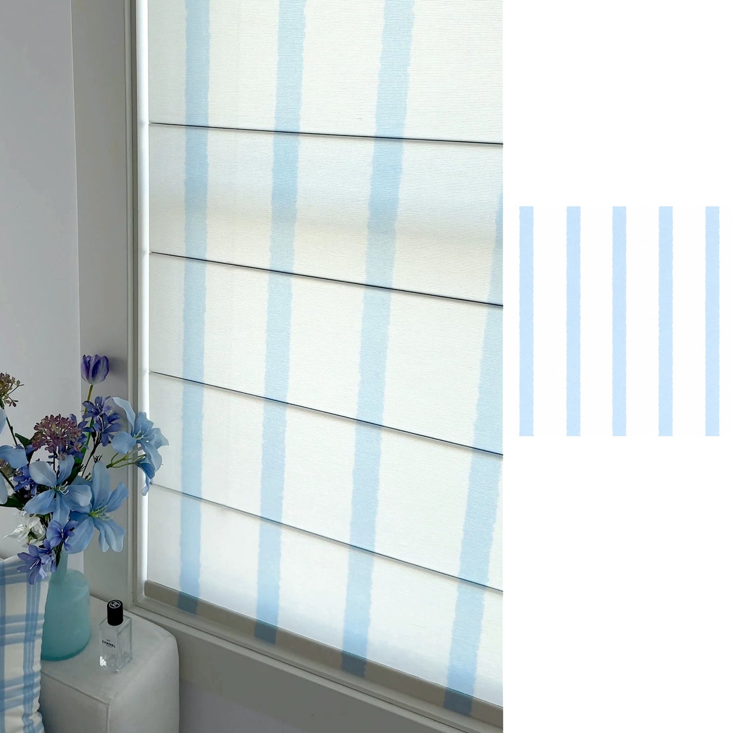Custom Print Artwork, Logo, Design Polyester Window Roman Shade