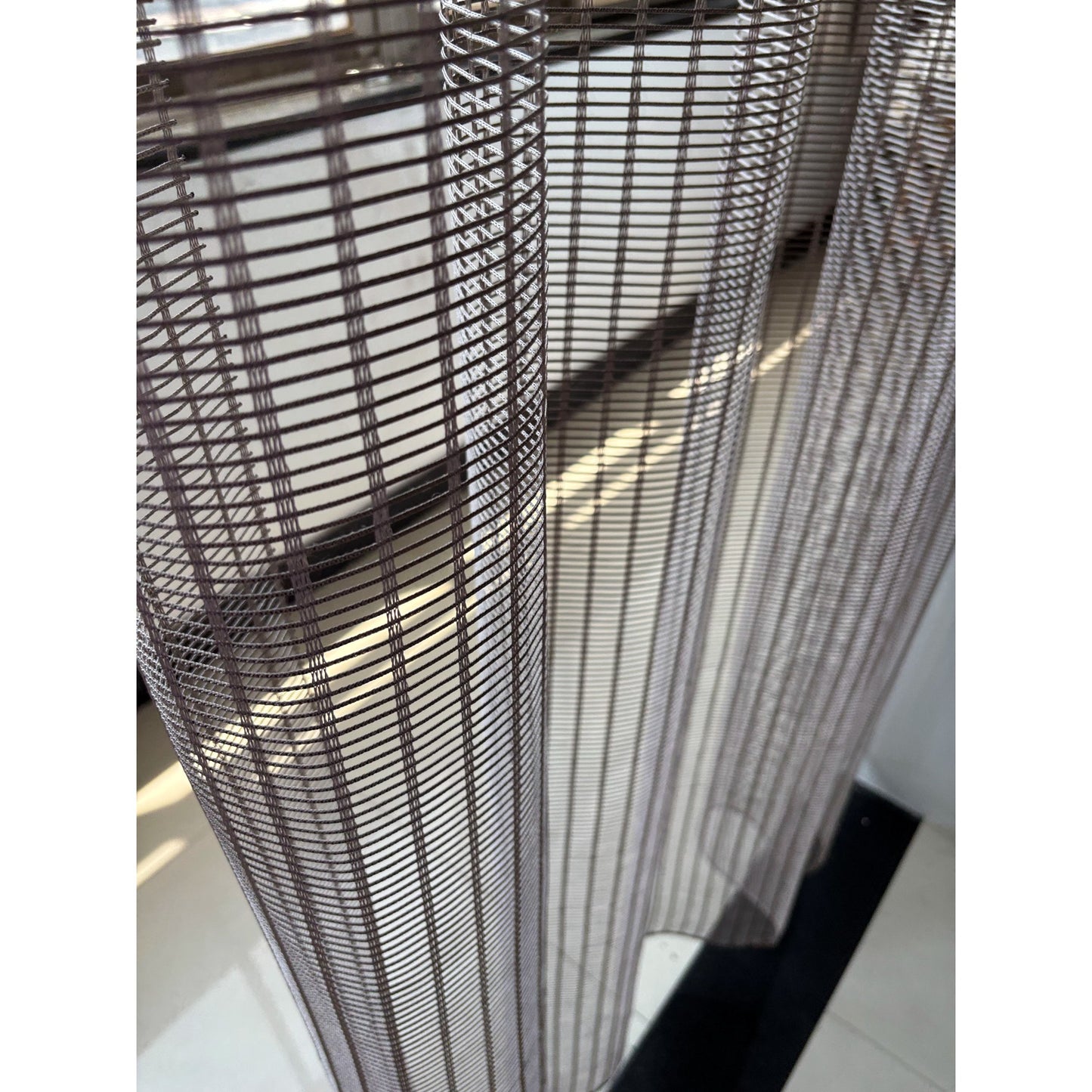 Mid-Century Orientals Bamboo Look Window Curtains Drapery