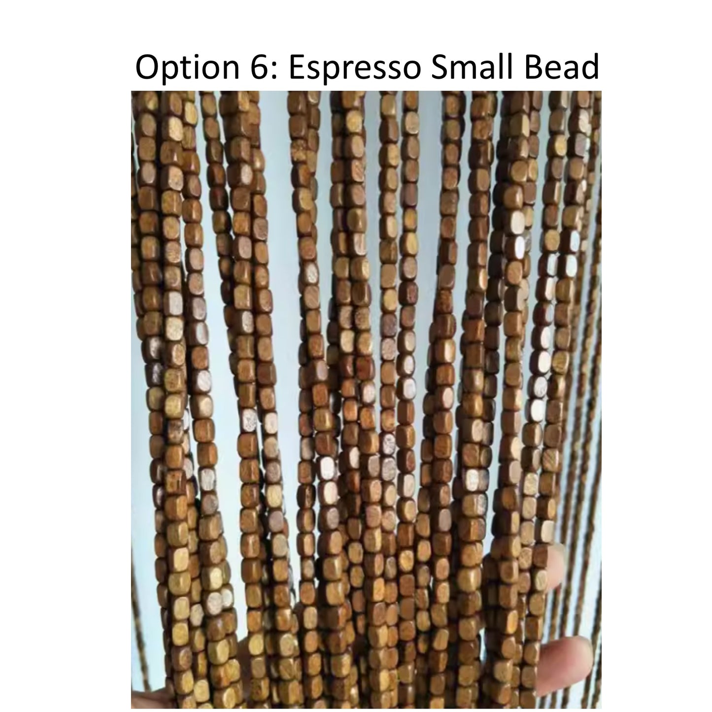 Plain Custom Bamboo Bead Curtain Room Divider & Wall Décor
