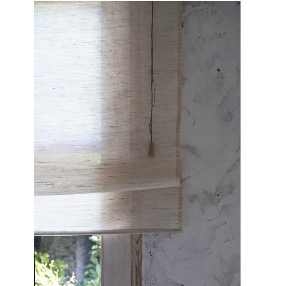 Natural Ramie Minimalist Woven Window Shade (Top Down Bottom Up Available)