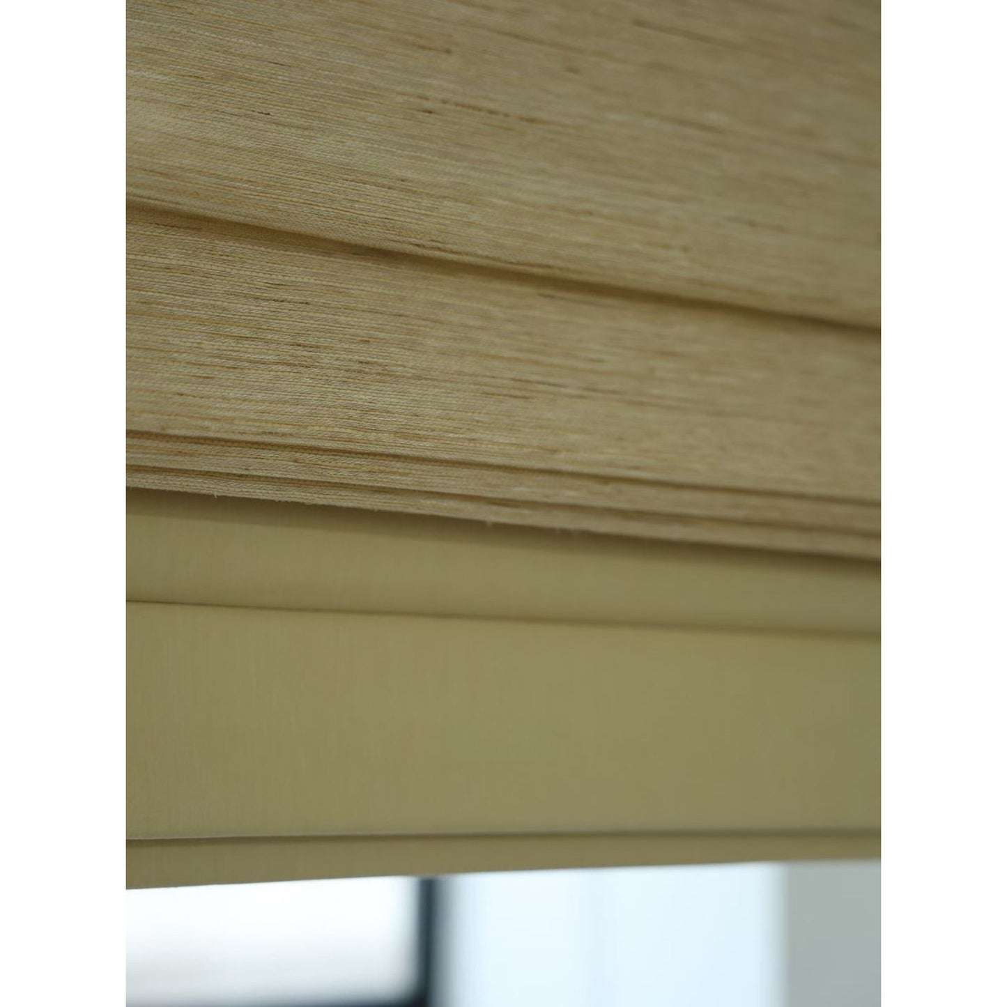 Dual-layered Blackout Light Filter Natural Linen Window Roller Shade