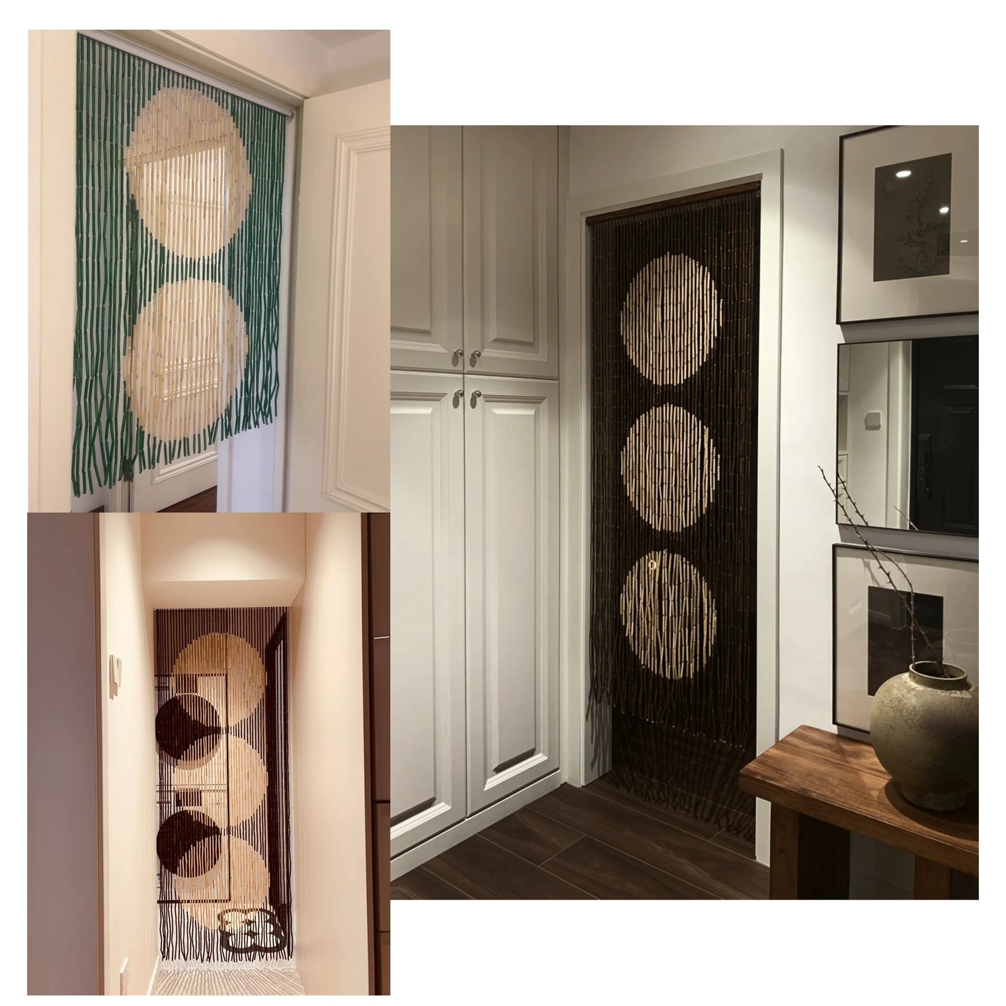 Customizable Bamboo Bead Curtain Personalized Room Divider & Wall Décor