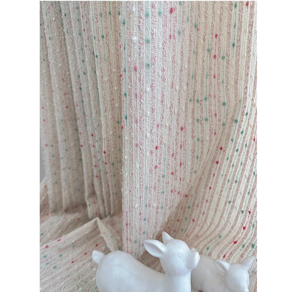 Pastel Sweetheart Rainbow Boho Drapes Speckled Tassel Curtain Boho Drapery
