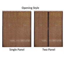 Load image into Gallery viewer, Custom Graphic/Image/Logo Natural Bamboo Sliding Door Curtain Divider
