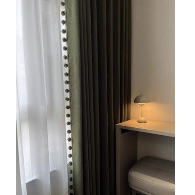 Luxe Mid Century Textured Drapery Curtains