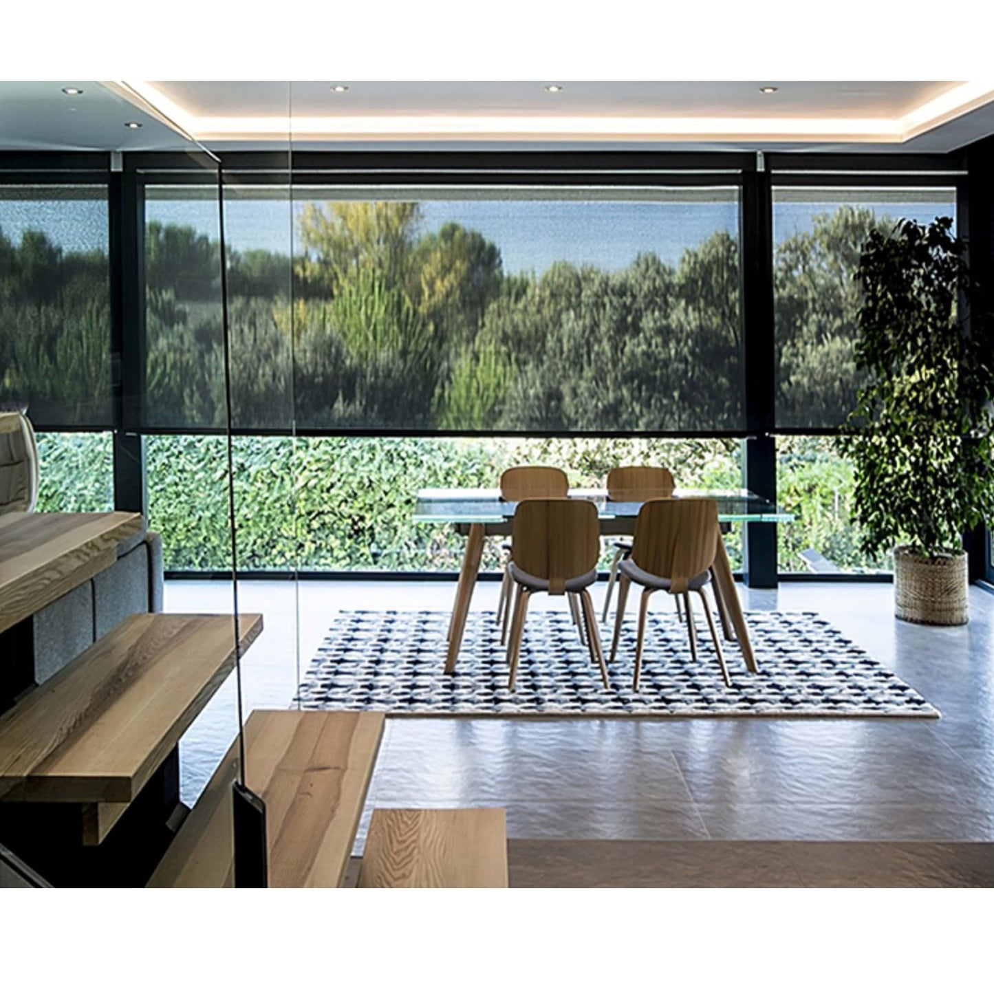 Black Light Filter Solar Window Roller Shade Blinds
