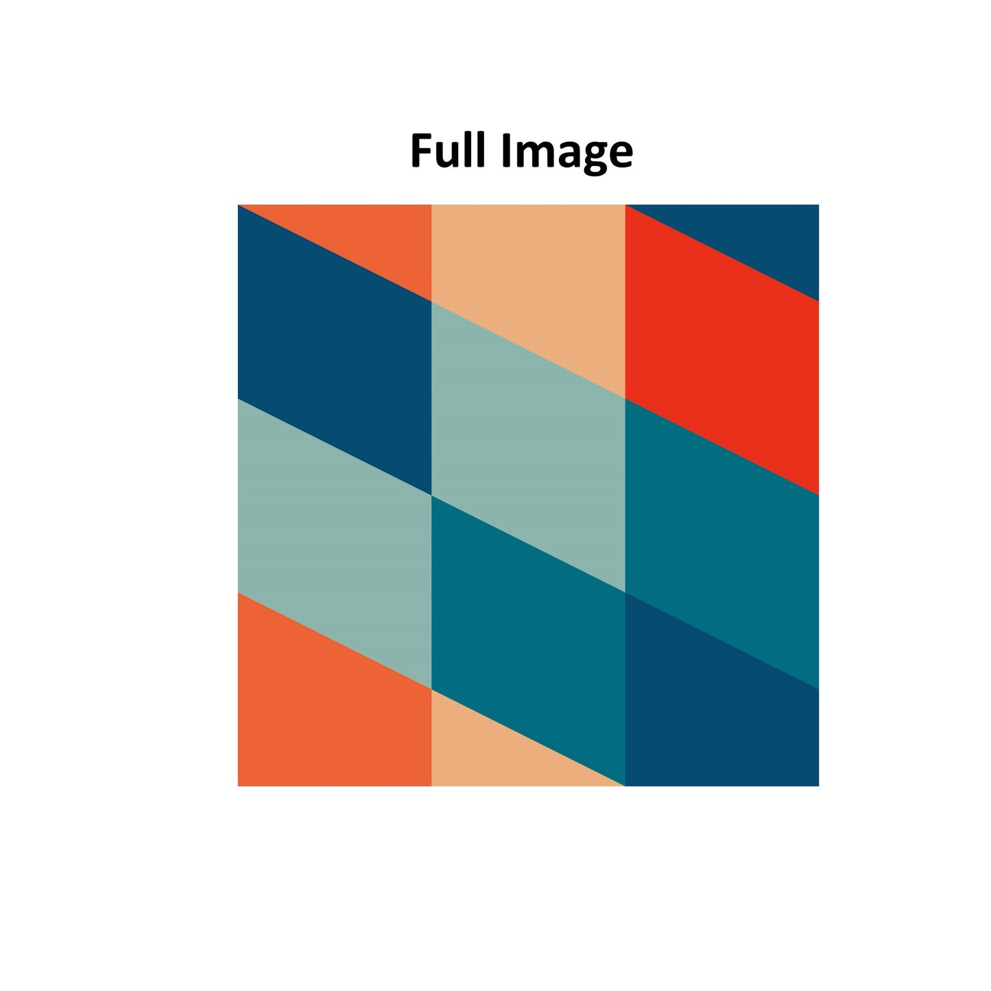 Midcentury Retro Mosaic Geometry Window Roller Shade