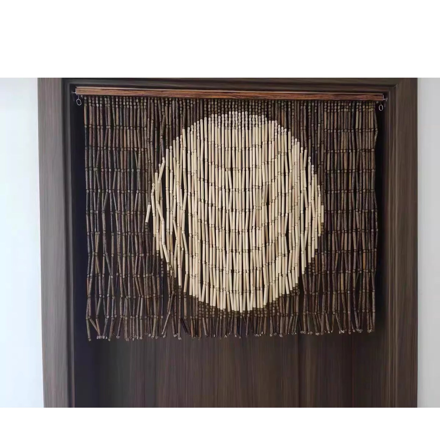 Plain Custom Bamboo Bead Curtain Room Divider & Wall Décor