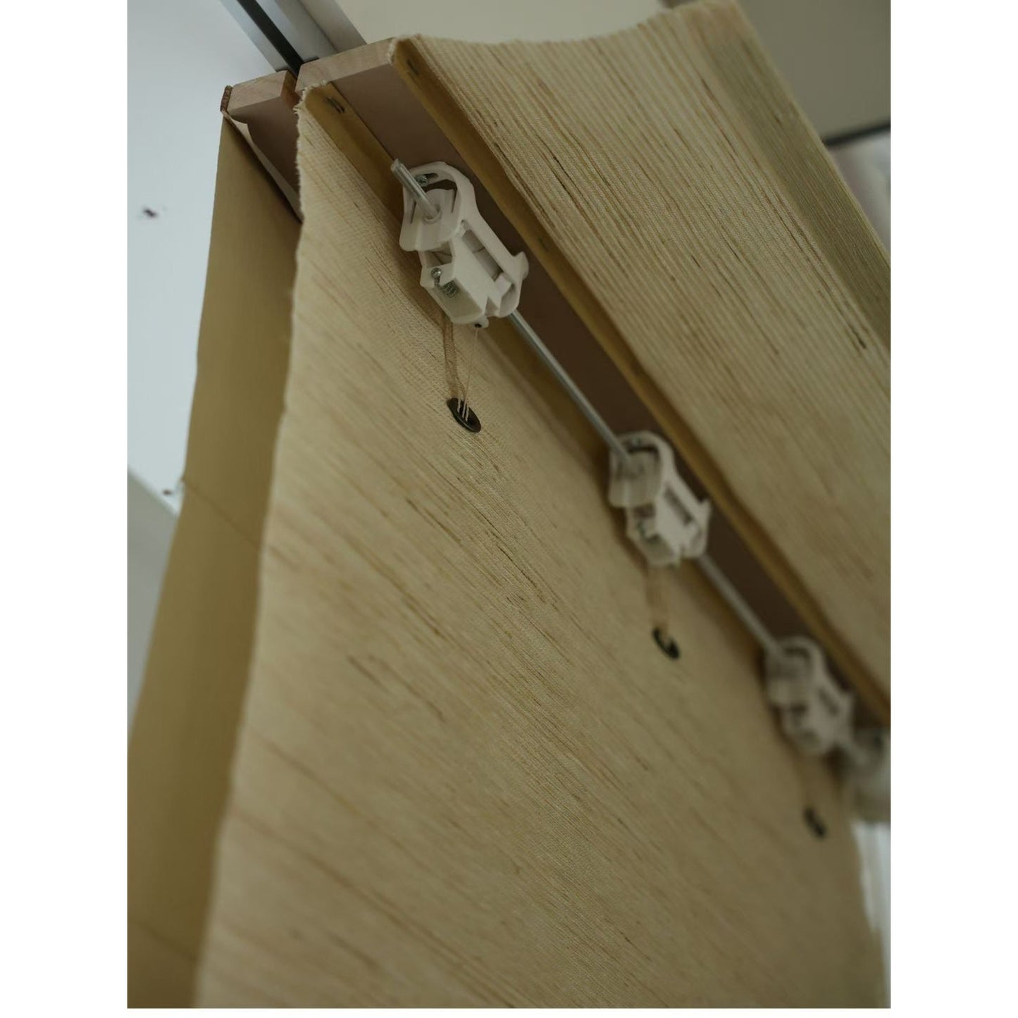 Dual-layered Blackout Light Filter Natural Linen Window Roller Shade