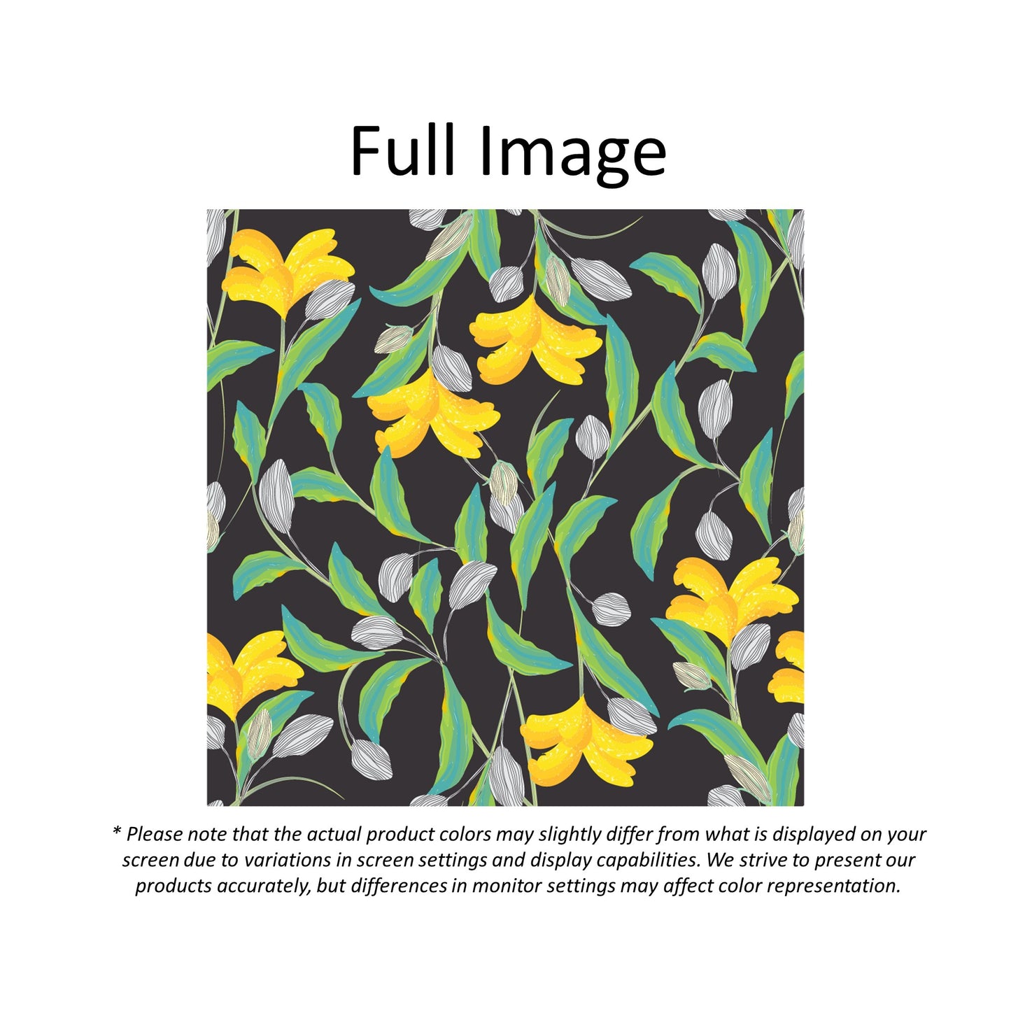 Sunny Yellow Flowers Window Roller Shade