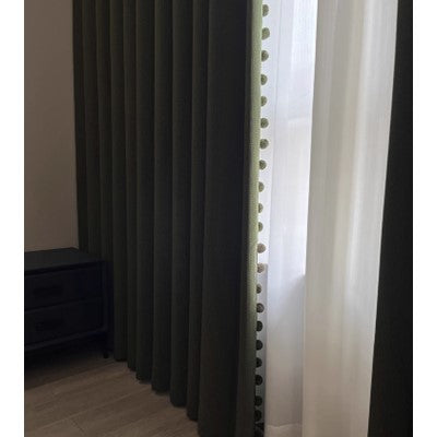 Luxe Mid Century Textured Drapery Curtains