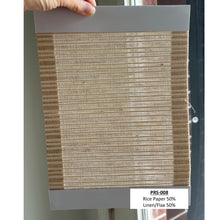 Load image into Gallery viewer, Dual-layered Blackout Light Filter Natural Linen Window Roller Shade

