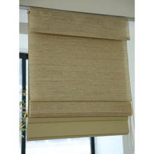 Load image into Gallery viewer, Dual-layered Blackout Light Filter Natural Linen Window Roller Shade
