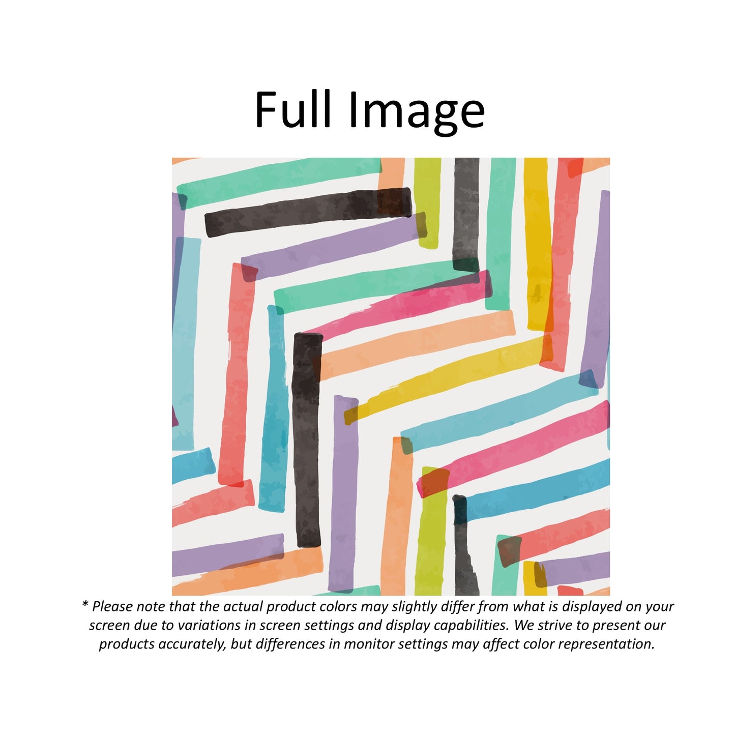 Watercolor Abstract Colorful Brush Window Roman Shade
