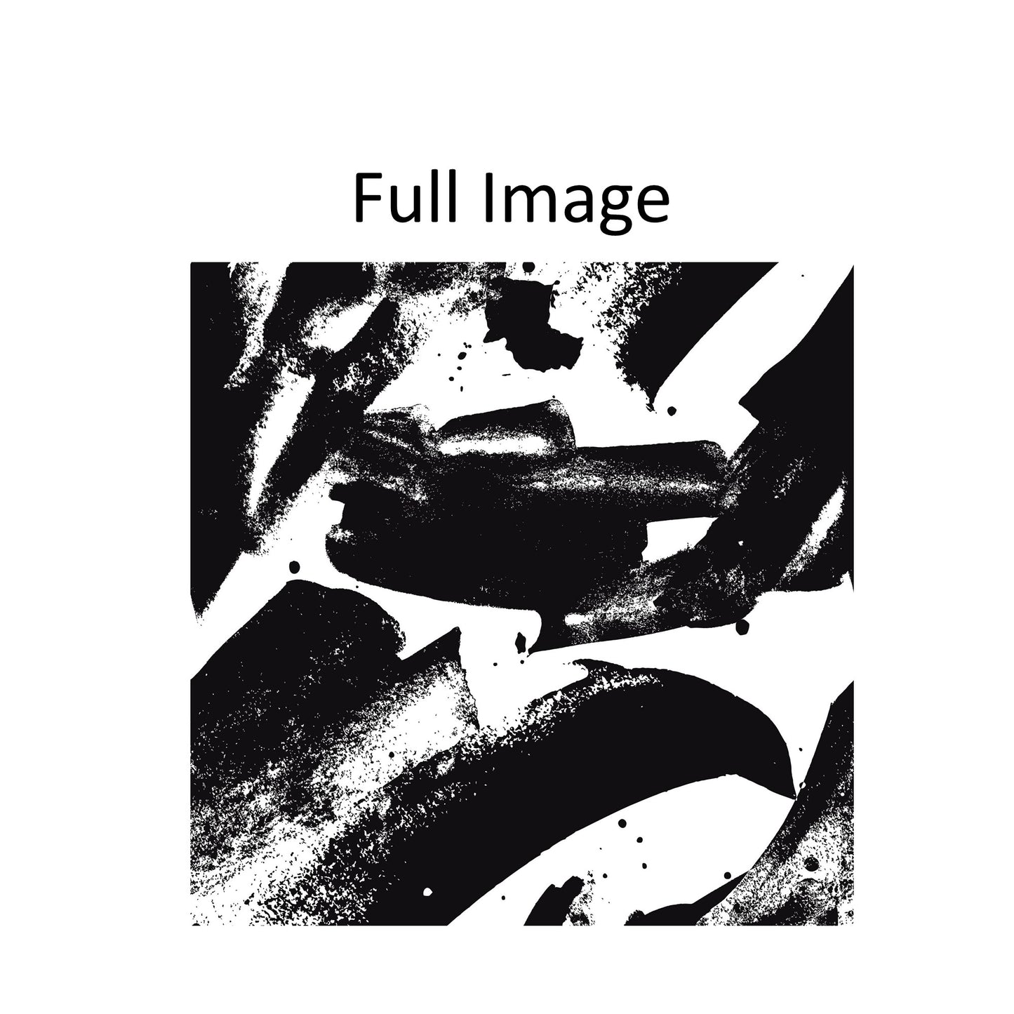 Bold Brush Artistic  Window Roman Shade