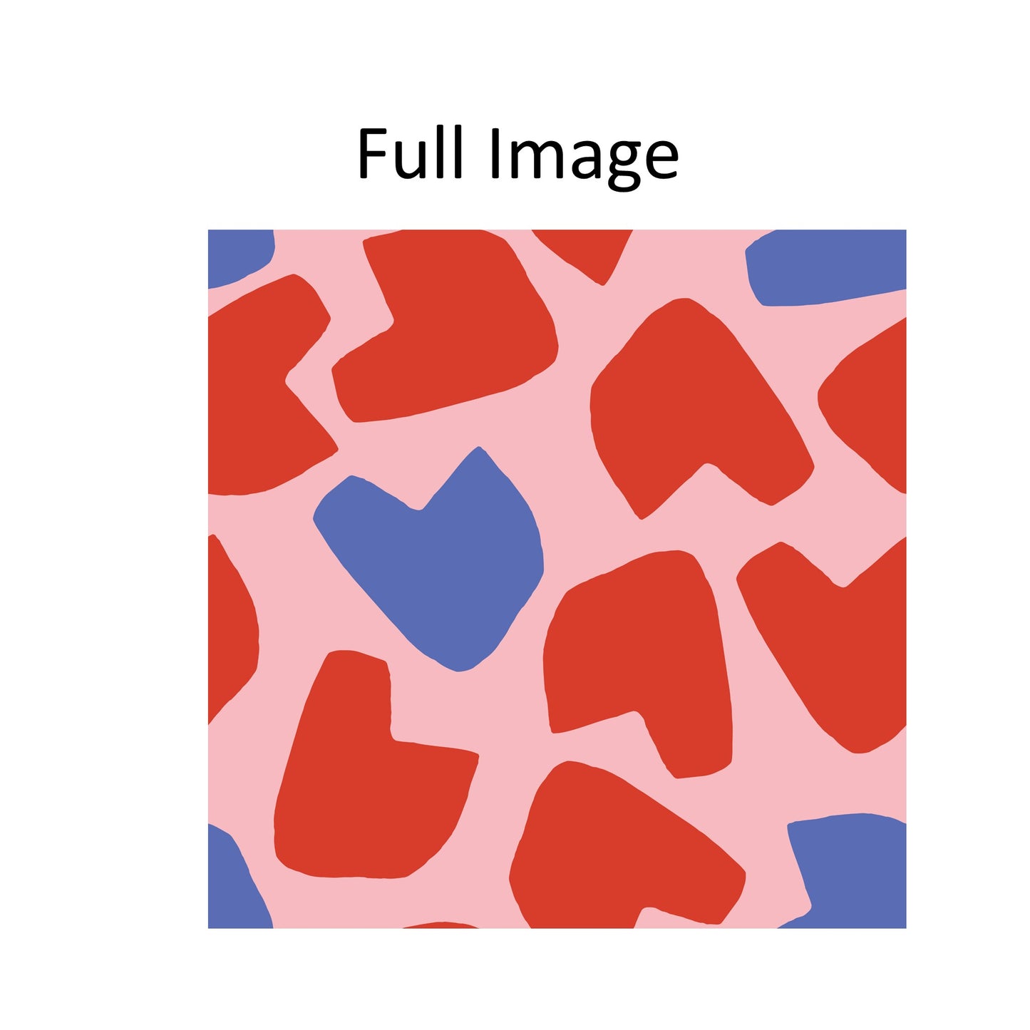 Organic Heart Shaped Art Window Roman Shade