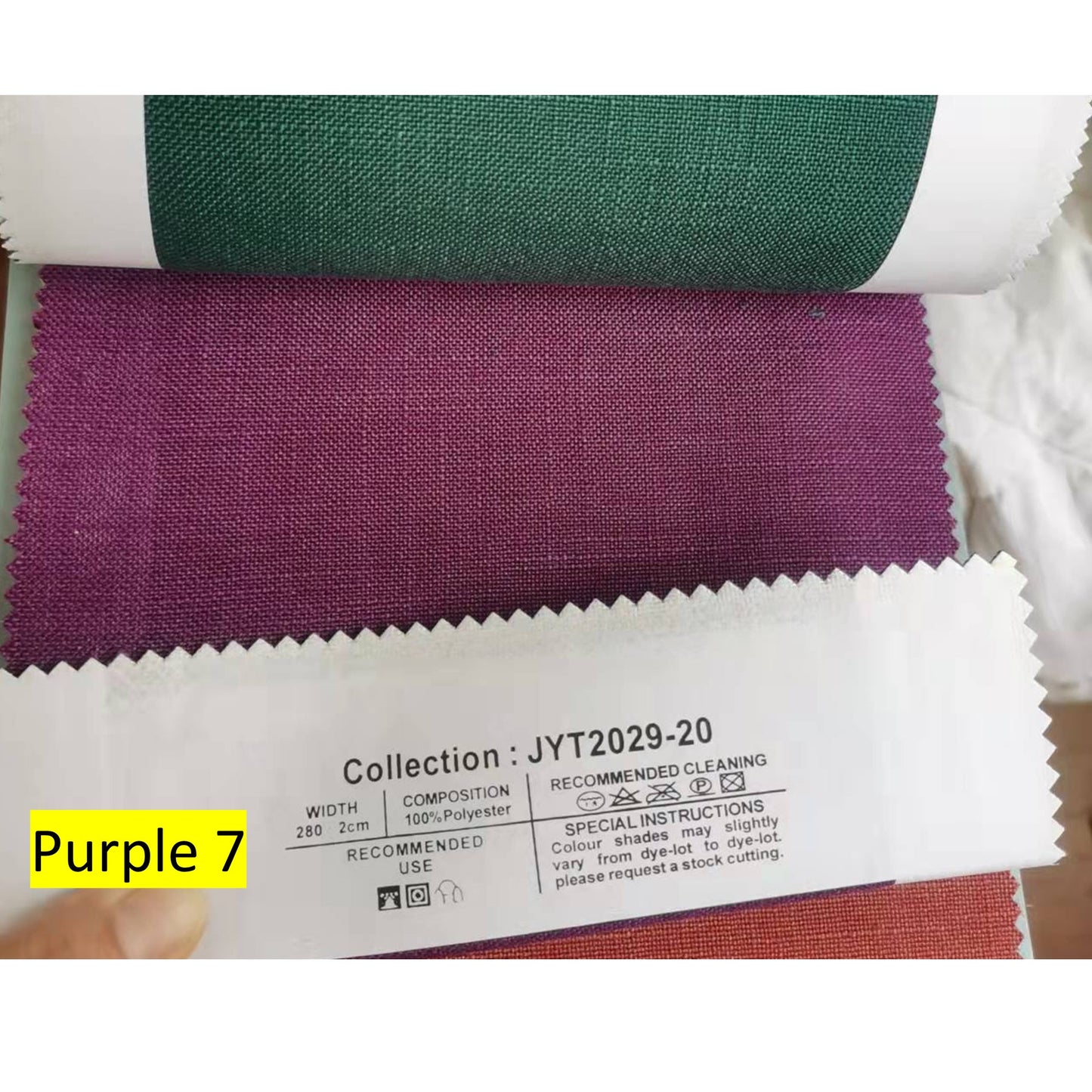 Purple Linen Ribbon Bows Valance Window Roman Shade