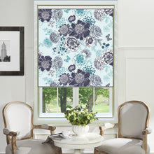 Load image into Gallery viewer, Blue Flora Print Window Roller Shade
