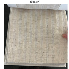 Load image into Gallery viewer, Handwoven Neutral Linen Embroidery Stripe Window Roman Shade
