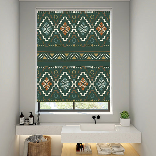 Southwestern Tribal Geometry Window Roller Shade