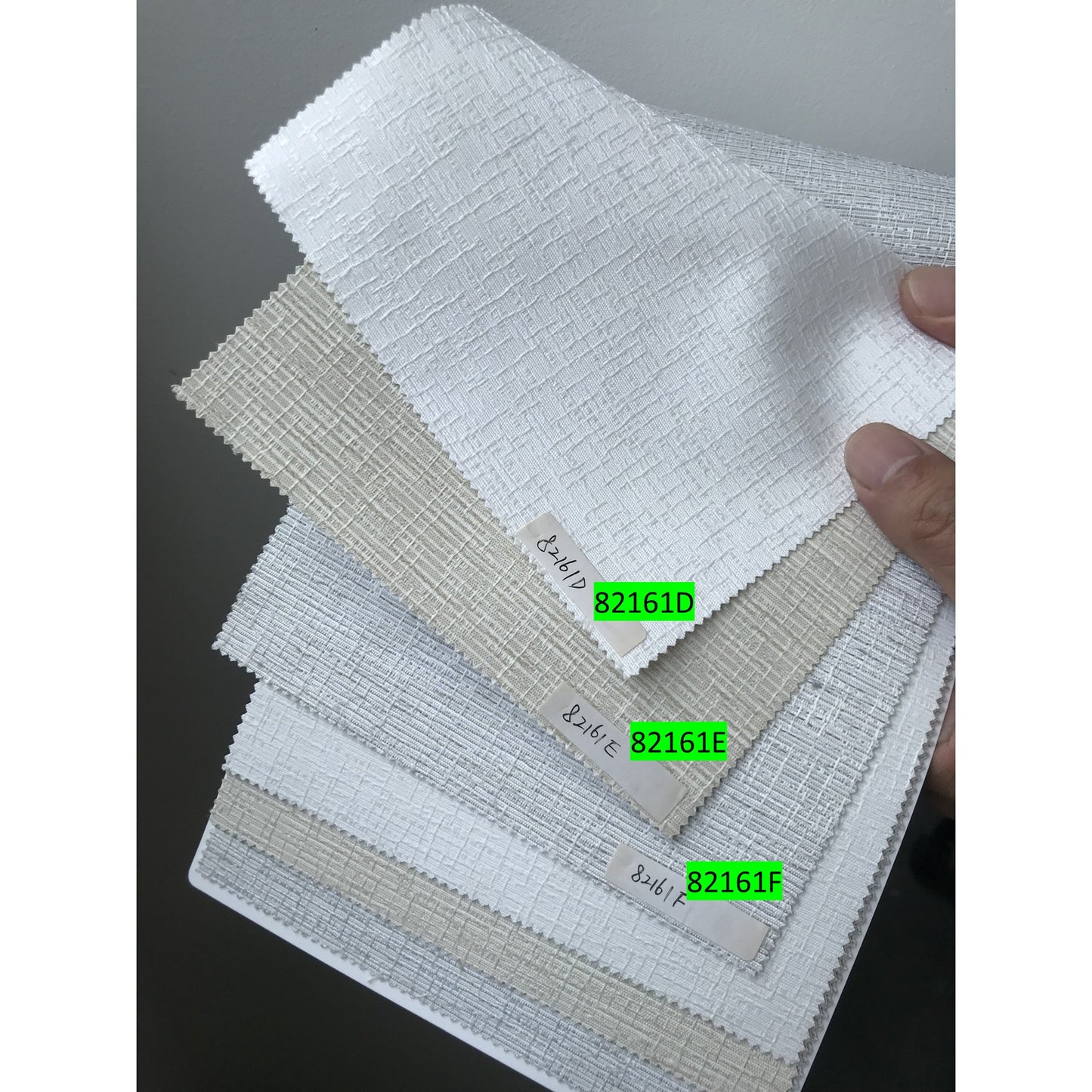 Weave Textured Light Filtering Flat Fold Roman Shade with Back Battens