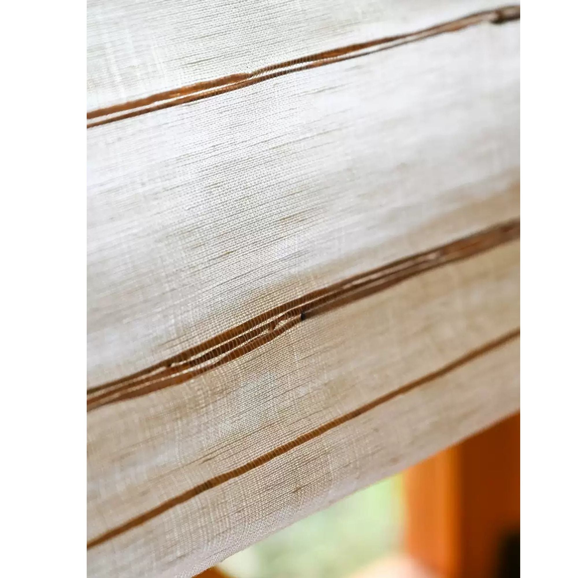 A closer look at Jute Roman Shades For Nursery