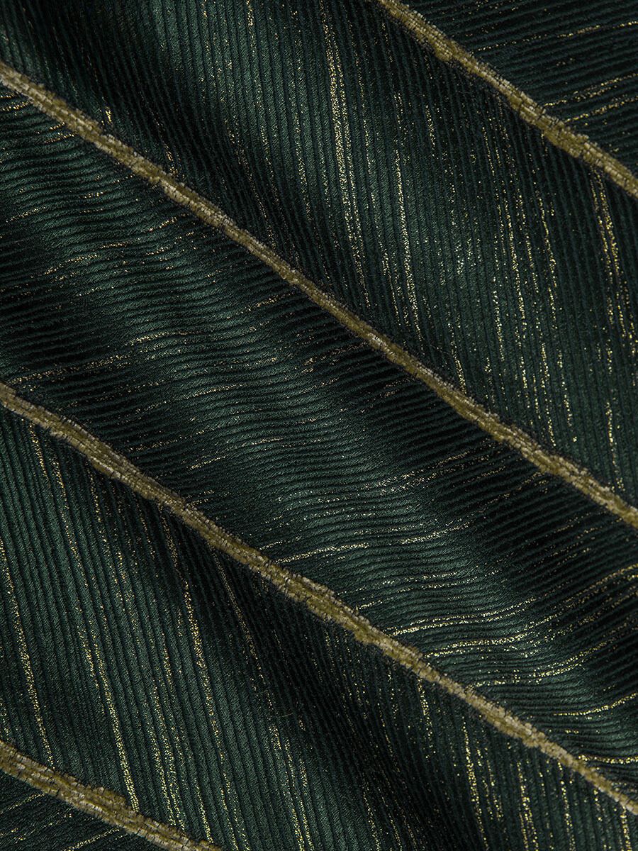 Emerald Green Herringbone Jacquard Window Curtains Drapery