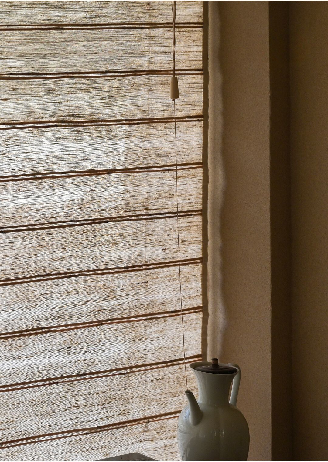 Natural Reed Linen Roman Style Window Roller Shade – Art Shades