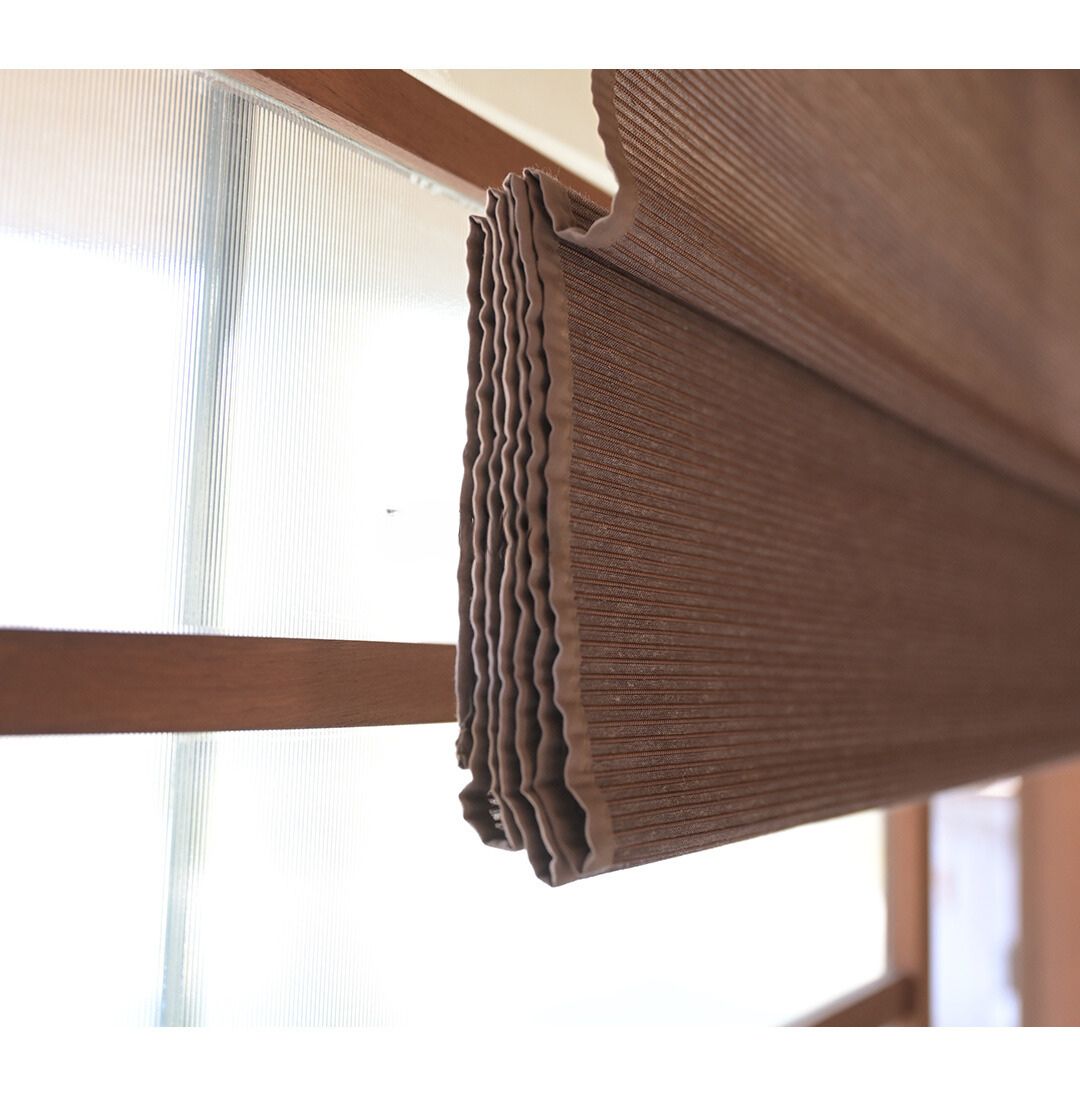 Flax and Bamboo Blend Woven Window Shade (Top Down Bottom Up Available)