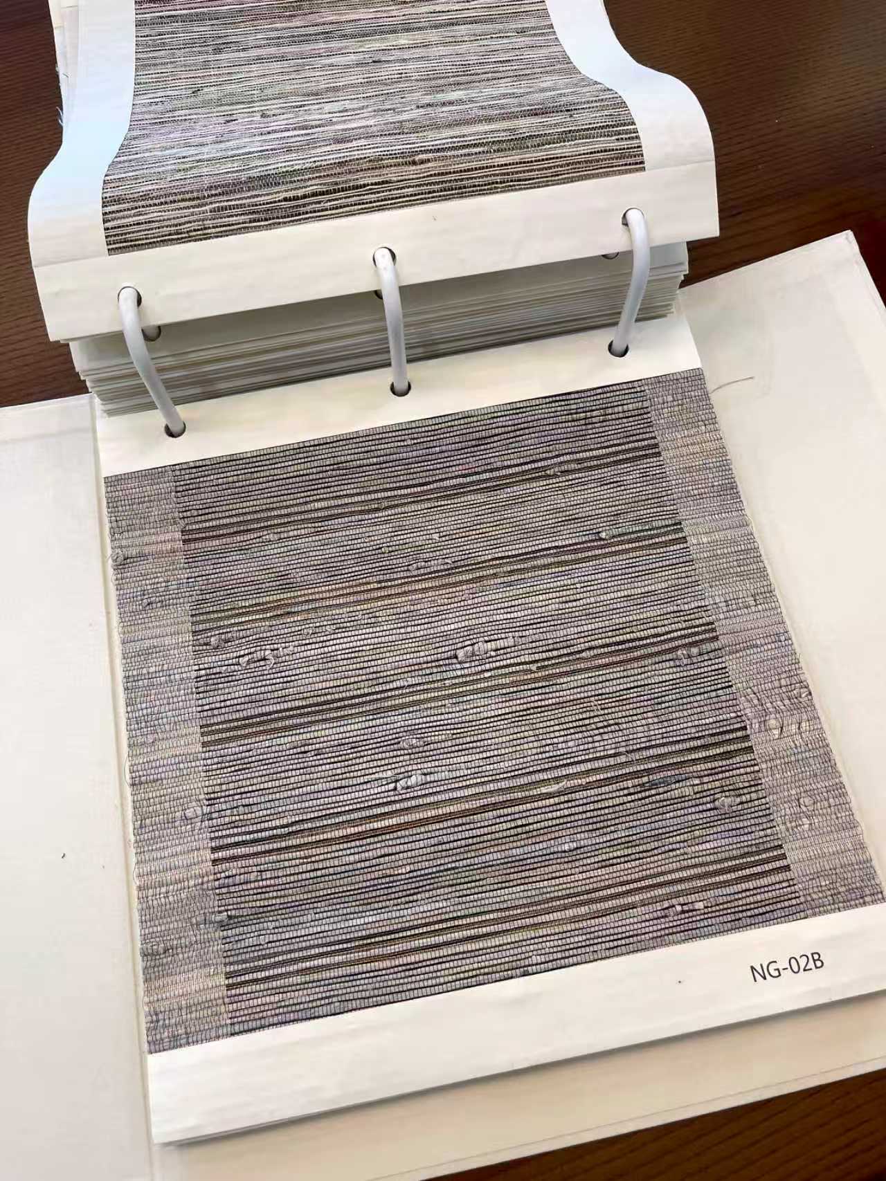Natural Flax and Copper Weave Window Shade (Top Down Bottom Up Available)
