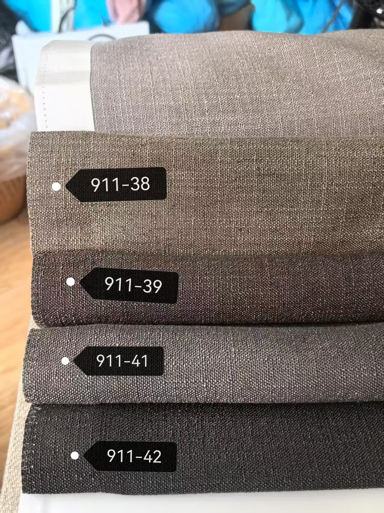 Contemporary Neutral Classic Color Plain Linen Window Roman Shade
