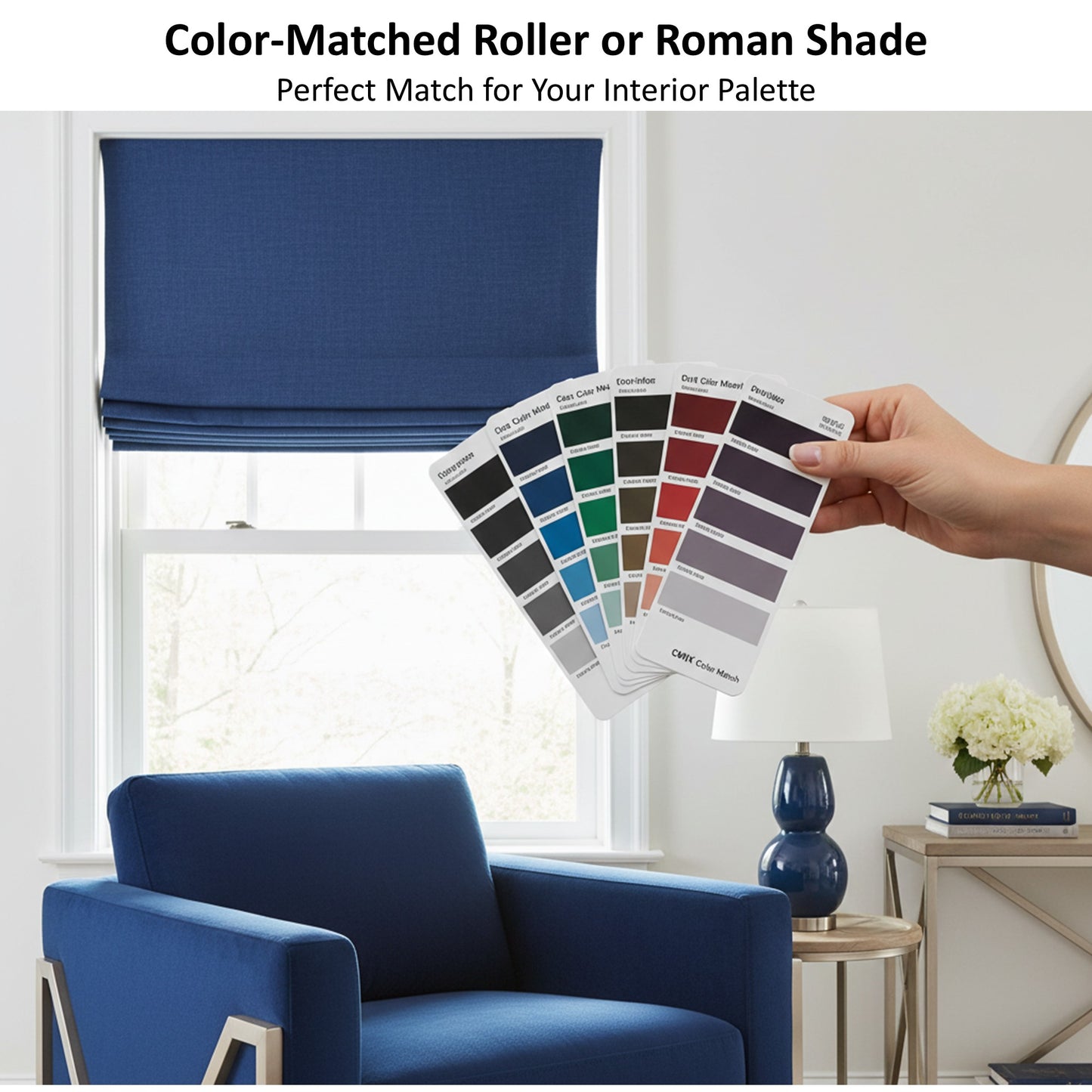 Custom Color Window Shade - Match Your Wall Paint or Home Décor (Provide CMYK Code)
