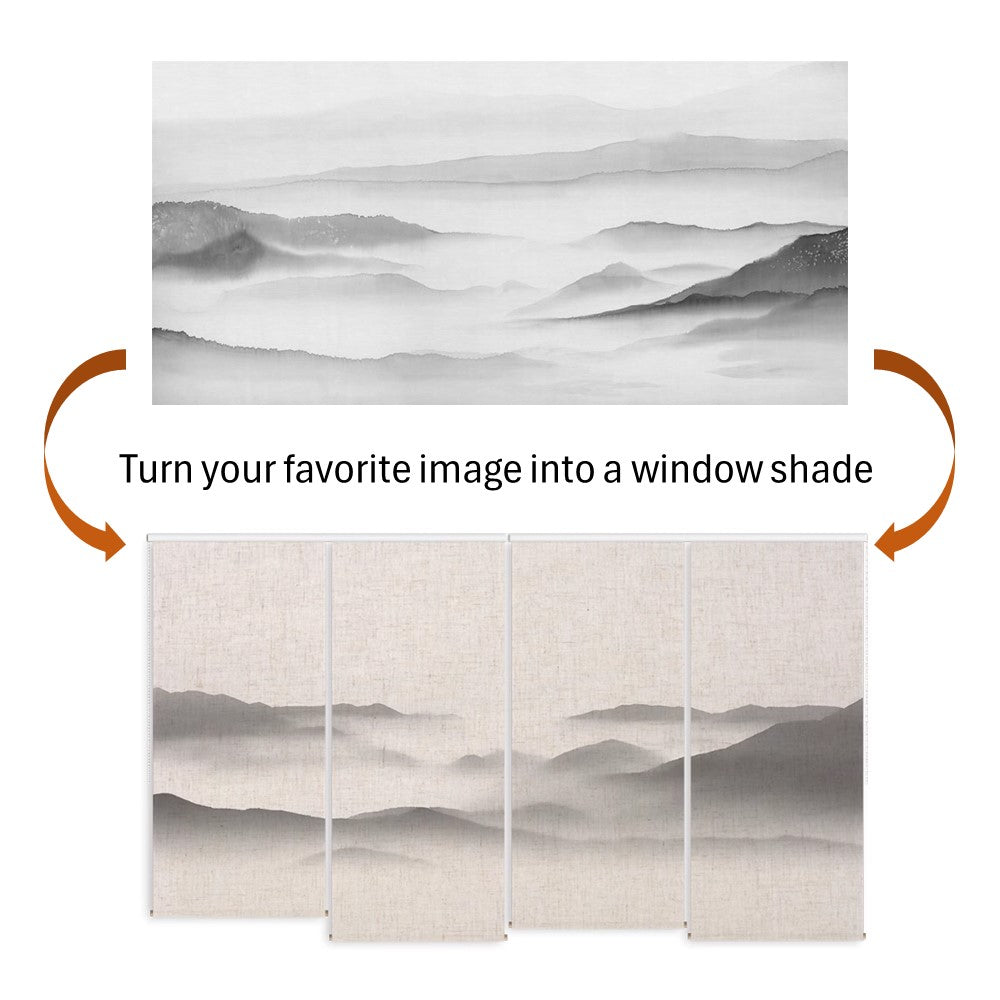 Custom Print Your Artwork Room Divider Doorway Curtain, Entryway Privacy Panel, Shop Partition Screen