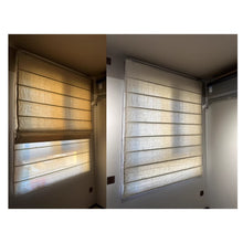 Load image into Gallery viewer, Double Layers Dual Linen Blackout and Light Filter Window Roman Shade

