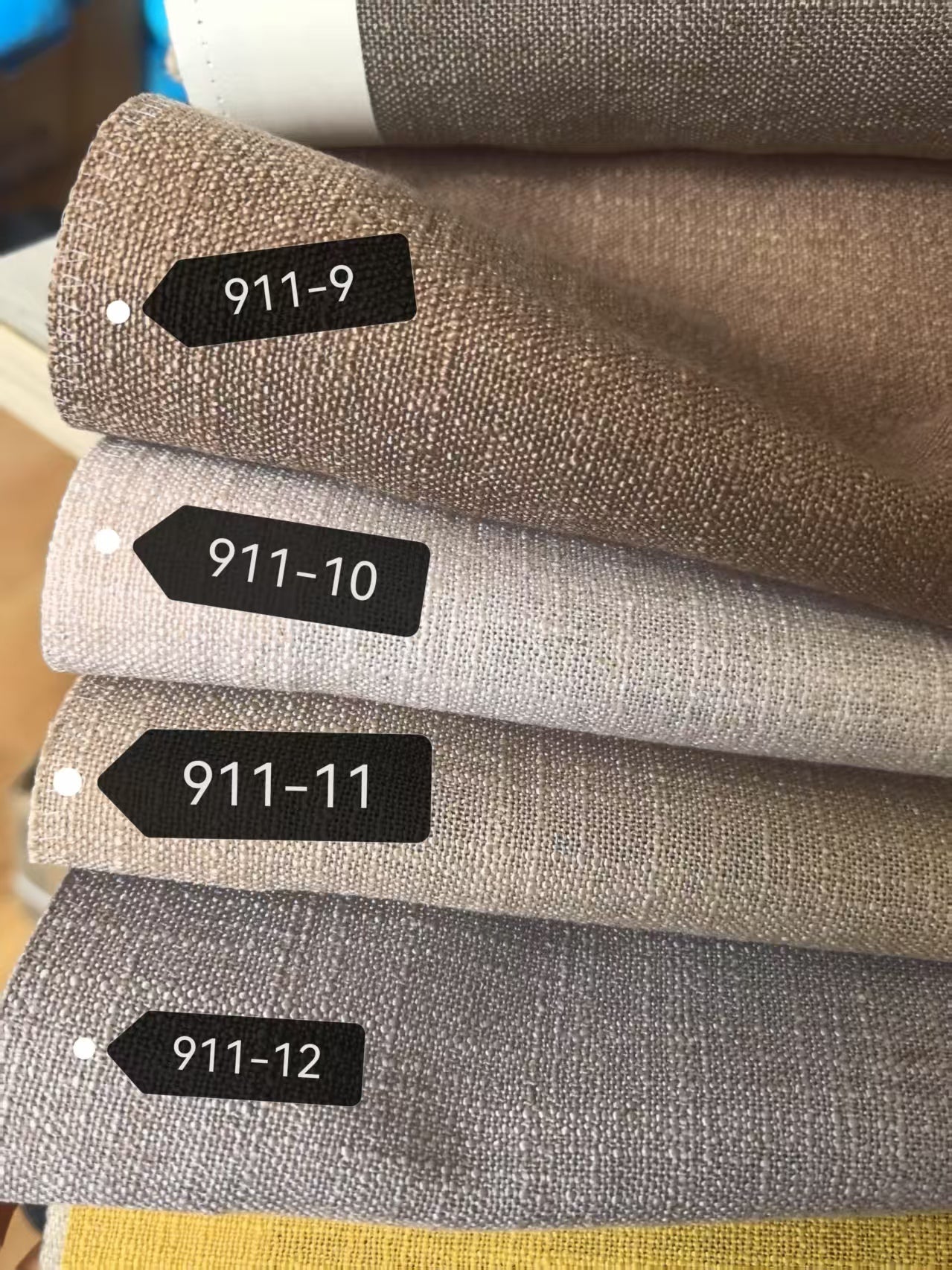 Contemporary Neutral Classic Color Plain Linen Window Roman Shade