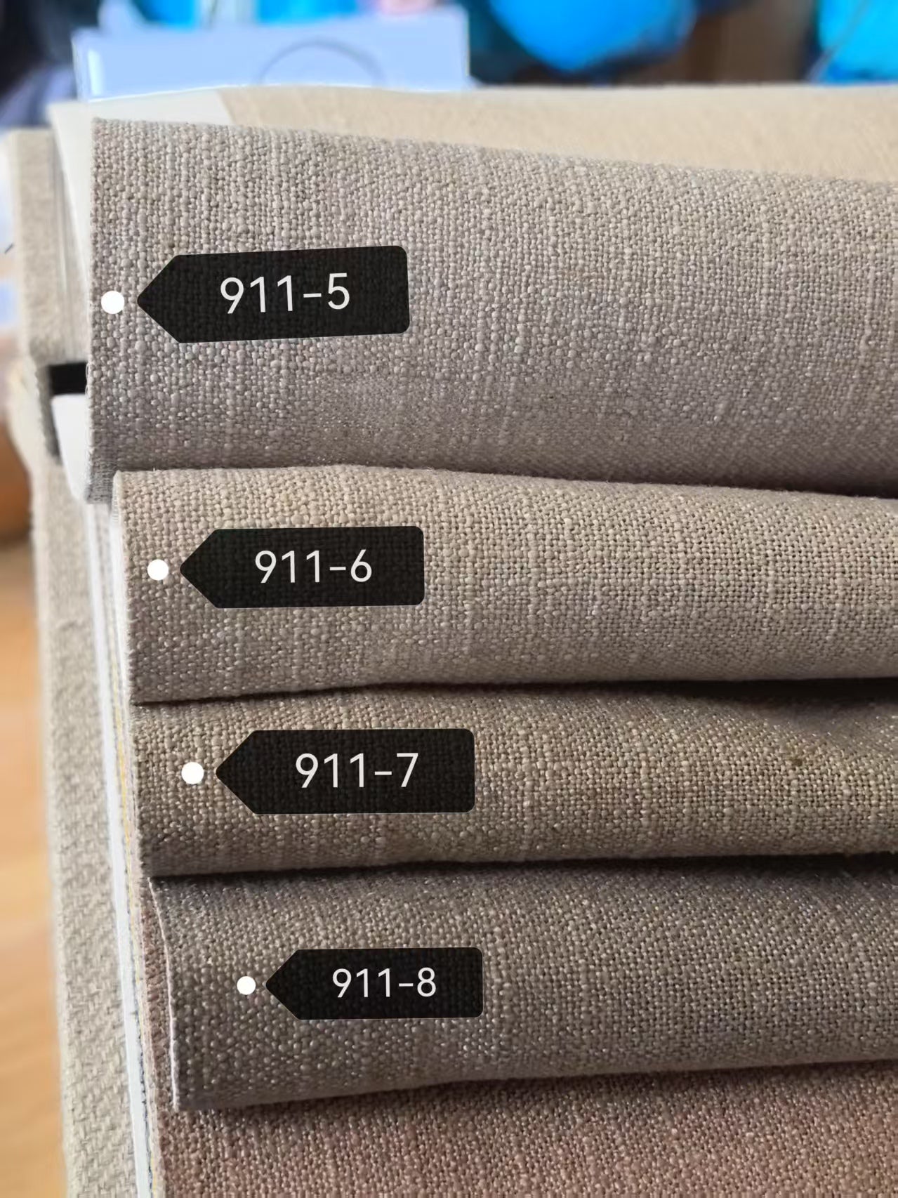 Contemporary Neutral Classic Color Plain Linen Window Roman Shade