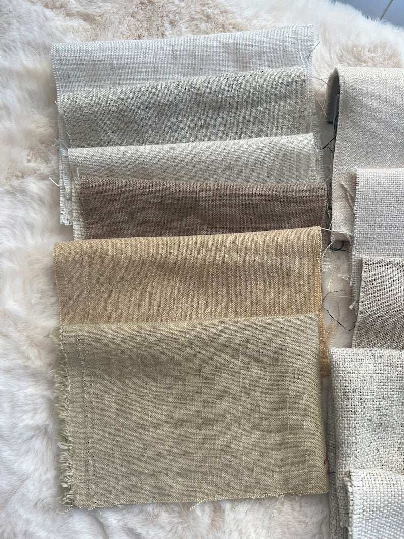 Neutral Cream Beige Ivory Earth White Fabric Sample