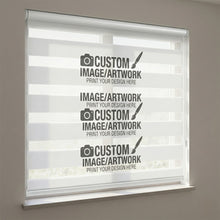 Load image into Gallery viewer, Custom Image Business Logo Personalized Design Dual-Layered Zebra Roller Shades Blinds
