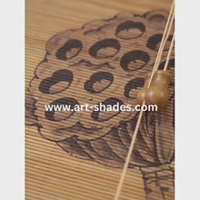 Load and play video in Gallery viewer, Custom Graphic/Image/Logo Bamboo Roller Shade Blinds For Indoor and Outdoor
