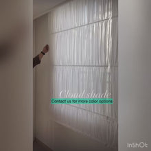 Load and play video in Gallery viewer, Soft Cloud Draped Aesthetic Ruffled Window Roman Shade
