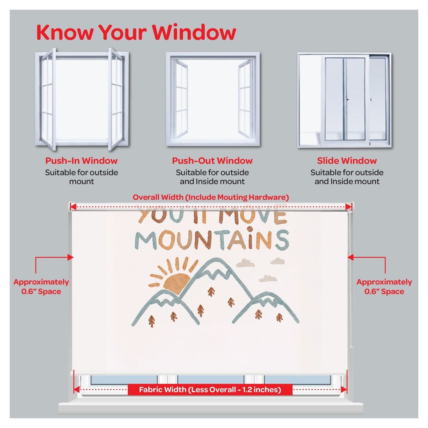 Midcentury Modern Window Roller Shade