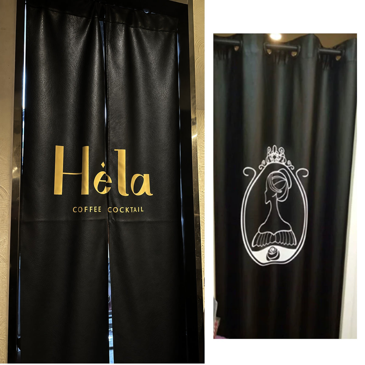 Custom Printed Faux Leather PU Curtain Panel – for Doorways, Windows, Room Dividers & Fitting Rooms