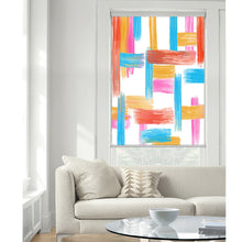 Load image into Gallery viewer, Vibrant Color Brush Stroke Window Roller Shade
