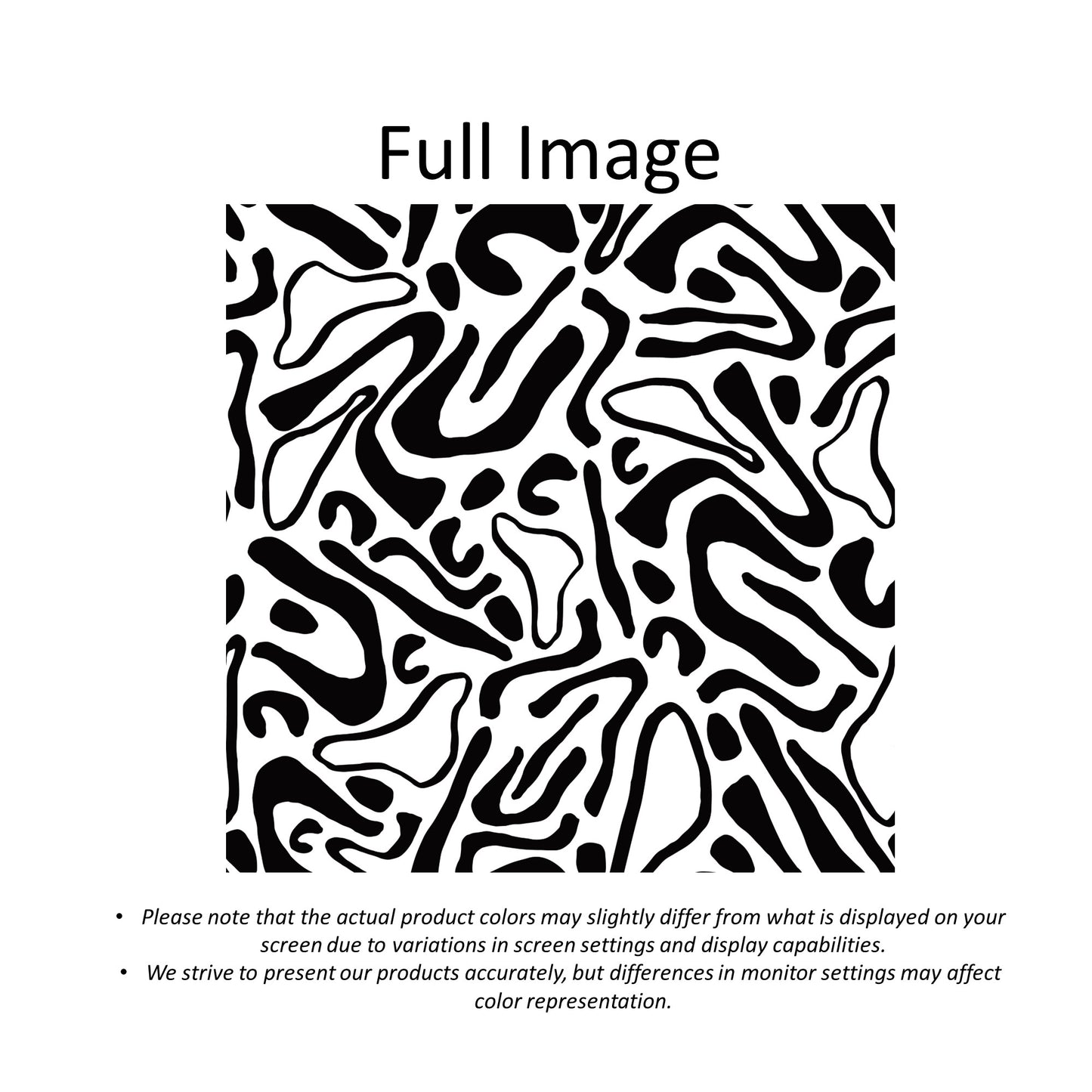 Abstract Zebra Modern  Black and White Window Roller Shade