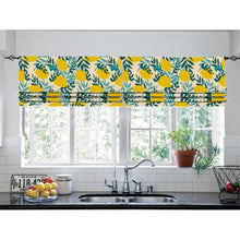 Load image into Gallery viewer, Portofino Lemon Faux Roman Shade Valance
