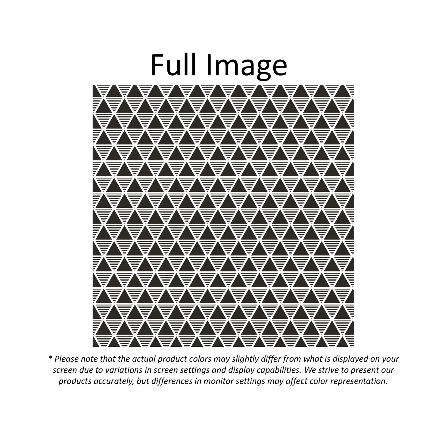 Black and White Modern Minimalist Triangles Window Roman Shade